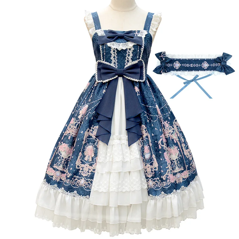 

Anime Cosplay Lolita Original Design Cardigan Elegant and Sweet Student Dress Cosplay Costumes Halloween Costumes for Women