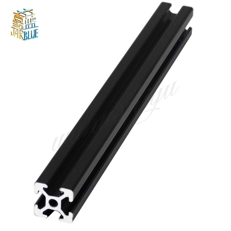 

BLACK 2020 Aluminum Profile European Standard Anodized Extrusion Linear Rail 200 350 800 mm Length for CNC 3D Printer