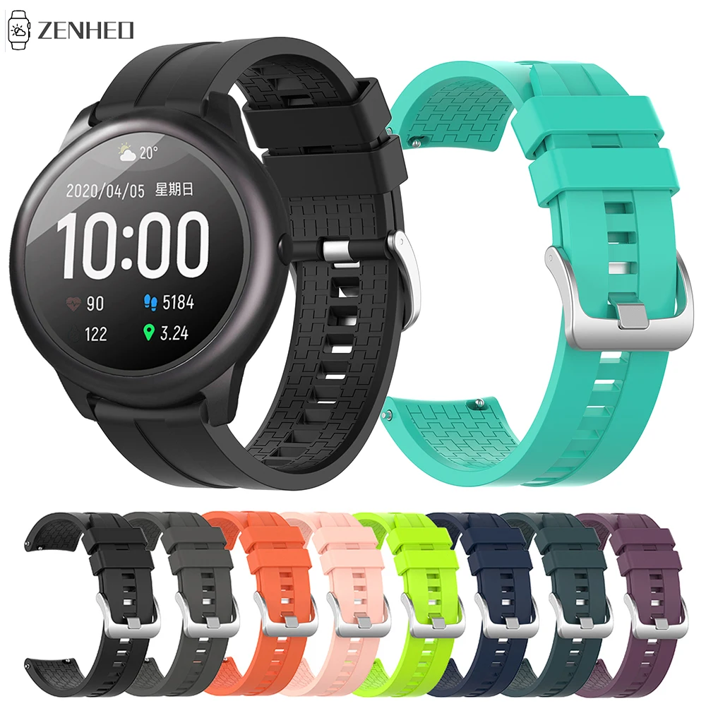 

Сменный силиконовый ремешок для часов Xiaomi Haylou Solar LS05, 22 мм