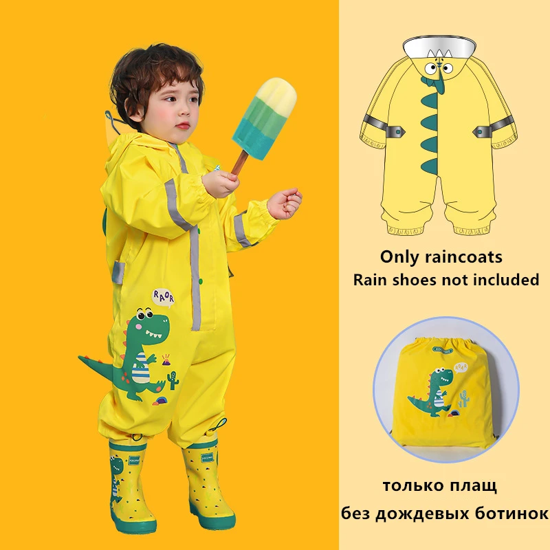 

Cartoon Unicorn Waterproof Raincoat For Children Kids Baby Rain Coat Poncho Boys Girls Primary School Students Siamese Rain Suit
