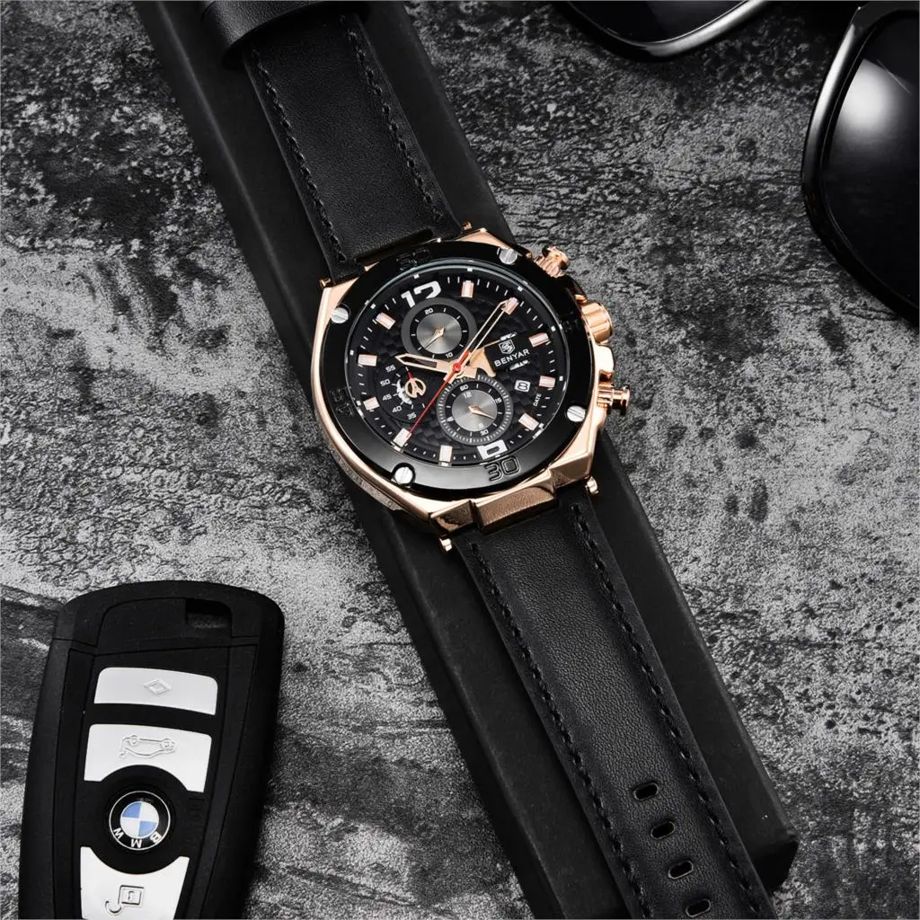 2019 BENYAR Men's Watch Casual chronograph Watches Men top luxury brand Quartz Sports Waterproof Wrist watch Relogio Masculino