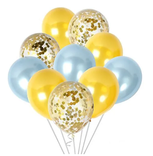 10 шт. 12 дюймов розовое золото конфетти латексные Наборы Шаров Baby Shower DIY Любимое