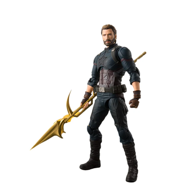 

Disney Marvel Legand Anime Action Figure SHF 16cm PVC Captain Anerica Figma Steve Rogers Model Toys For Kid Gift Movable Joints