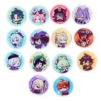 1020pcsbag acrylic badge anime figure genshin impact model plate brooch book clip fans giftspin bag accessories medal jewelry