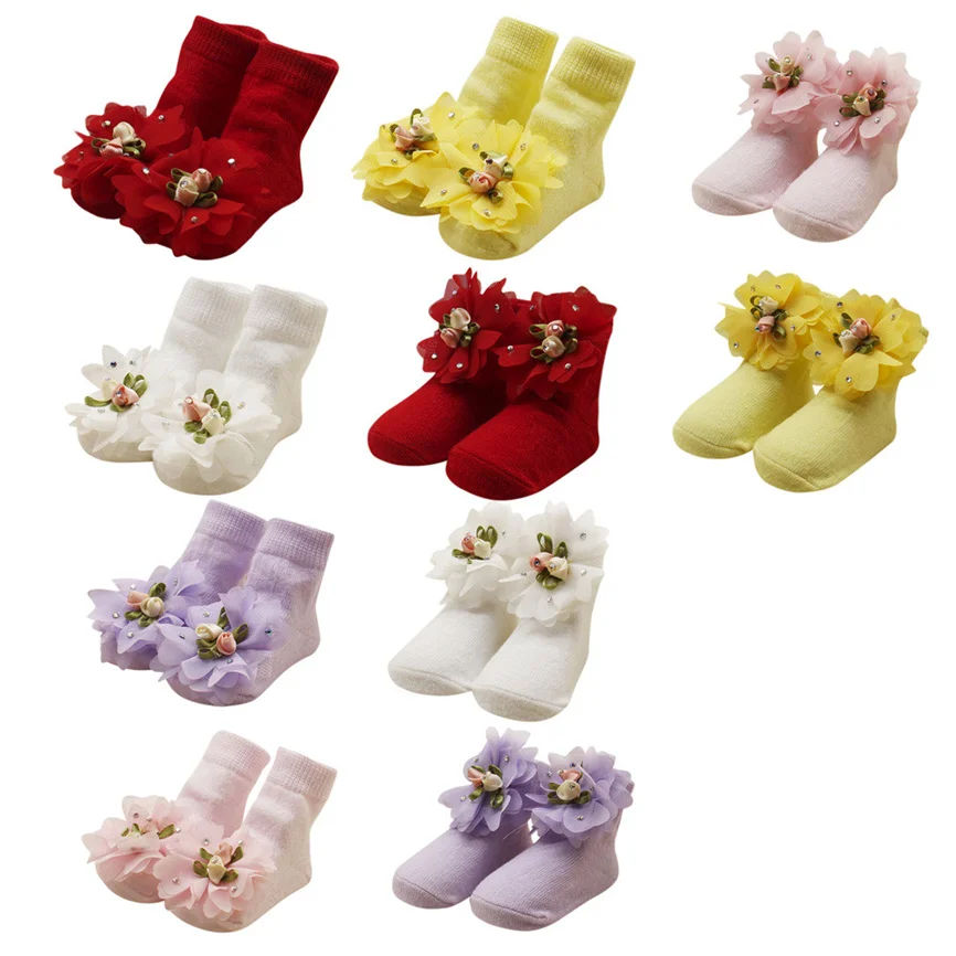 Носки для маленьких девочек зимние детские носки удобные милые хлопковые мягкие