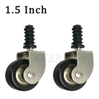 1 5inch nylon universal caster wheels with expansion tube for cabinet shopping cart dining car furniture wheels