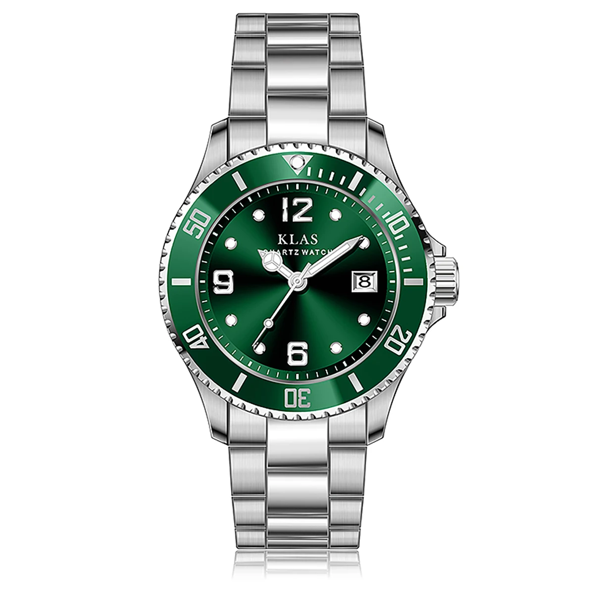 Klas Freeshipping Package Gitf Box Men's Wrist Watch  Waterproof Steel Quartz Leisure Style Luxury Brand Clocks
