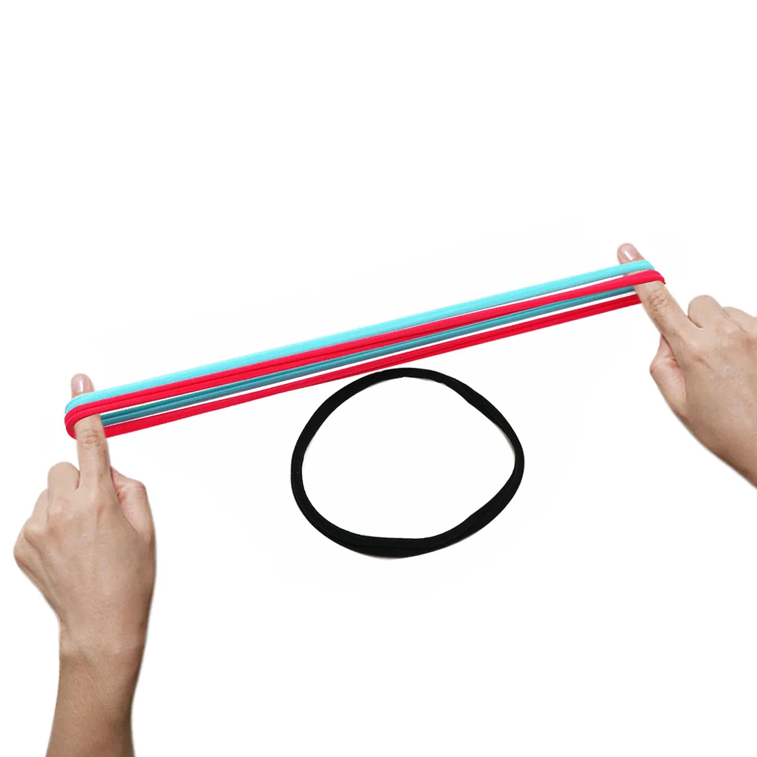 Нейлоновые эластичные повязки для волос 40 шт./лот диаметр 5 8 дюйма одноразмерные