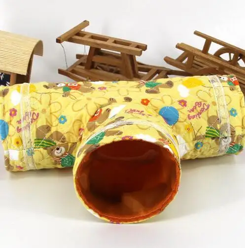 3 отверстия хомяк туннель игрушки для тренировок в помещении и на улице игрушка