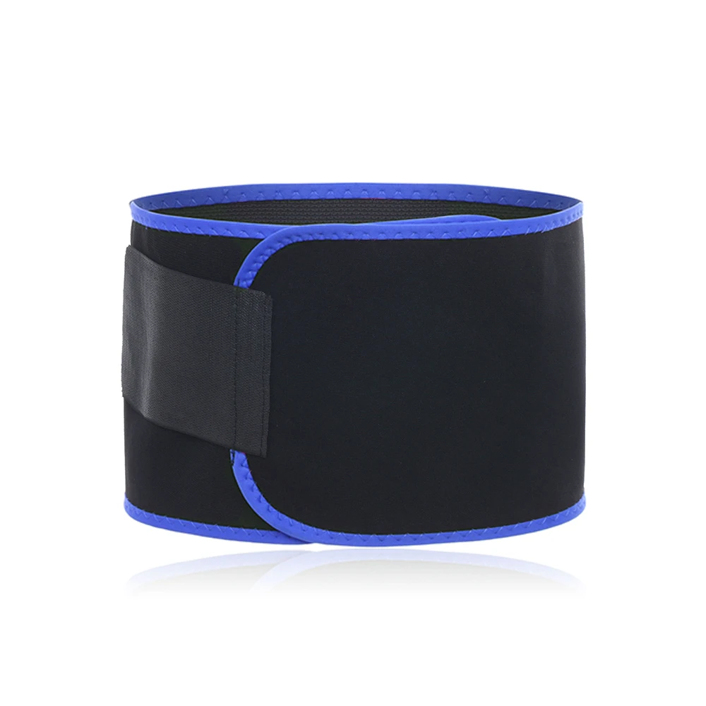 Blue Спортивный пояс для фитнеса, пояс для триммера, эластичная лента, дышащий регулируемый пояс для красоты тела, фитнес-тренировки, тренировочный пояс, тонкий пояс для живота - Цвет: Blue