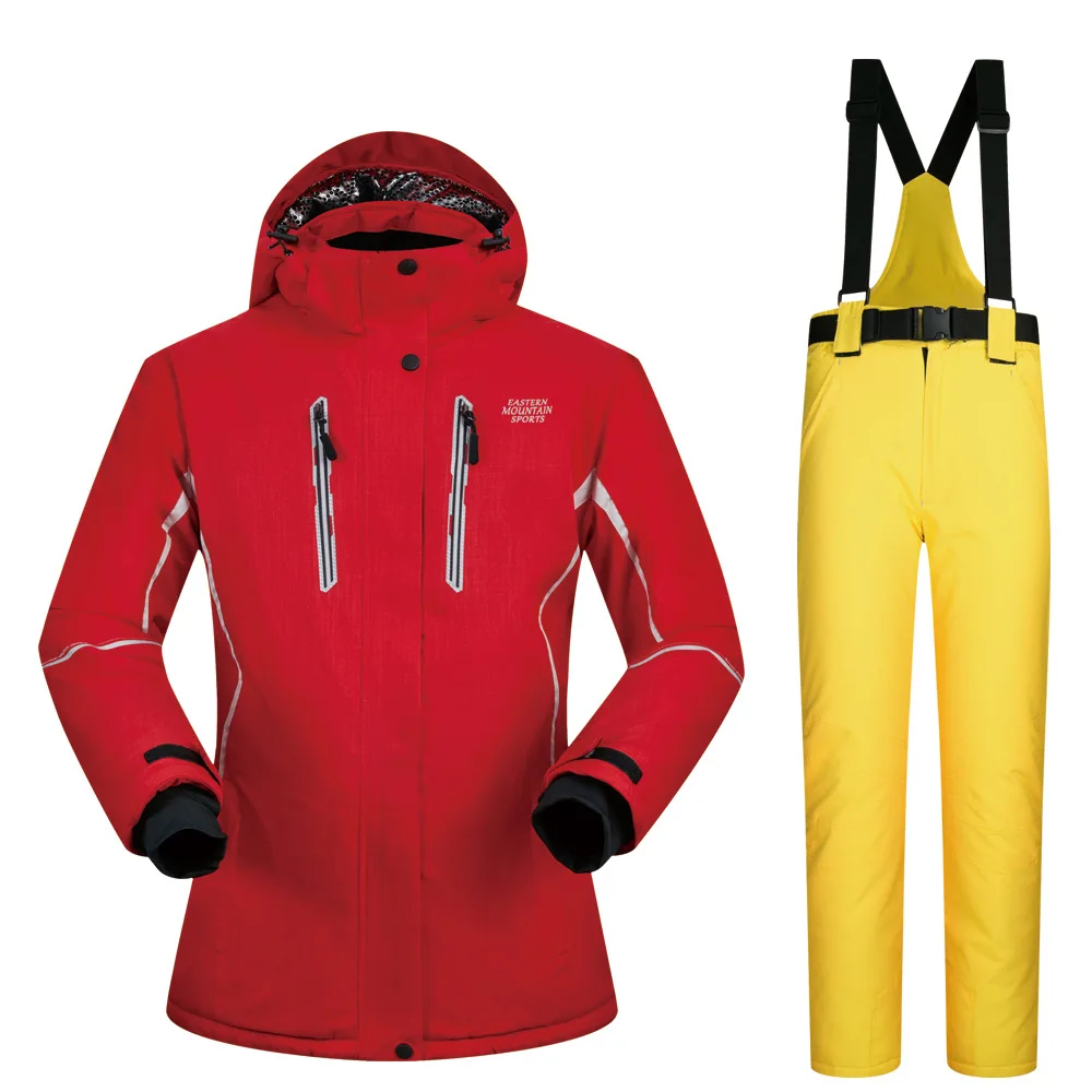 

Ski Suit Women Winter 2021 New Sets Windproof Breathable Waterproof Women Snow Jacket and Pants Warm Clothes Set Snowboard Suits