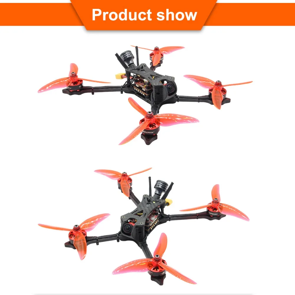 HGLRC Wind5 4S/6S FPV гоночный Дрон мощный F7 FC 2306 2450/кв бесщеточный двигатель Blheli32 60A 4 в 1 ESC карбоновая рама
