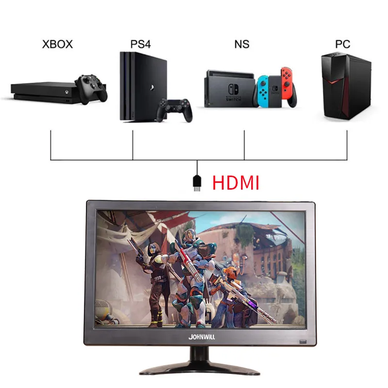 Новый 12-дюймовый ЖК hd маленький портативный монитор ПК 1366x768 ЖК-дисплей игровой HDMI