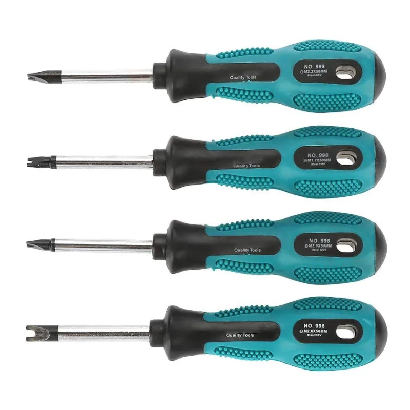 

4pcs U Fork Type Precision Triangle Head Screwdriver Set,Multifunctional Hand Tool Magnetic Triangle Screws Driver Tool Kit