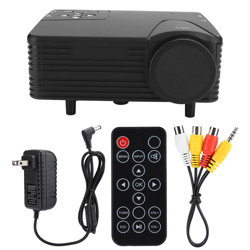 

Mini Portable Projector 1920x1080 80LM Home Cinema Theater Media Player US Plug