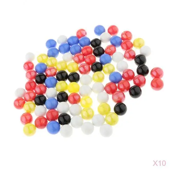 

900x Multicolor Marbles Ball Kids Toys Early Education Teaching Aids Decor
