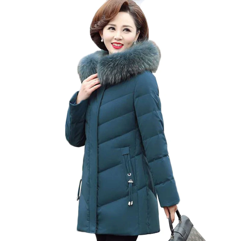 

Пуховик женский зимний х/б, 5XL, с капюшоном