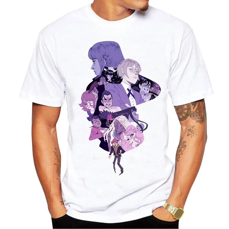 Футболка с мультяшным рисунком данганронпа летняя футболка в стиле Харадзюку