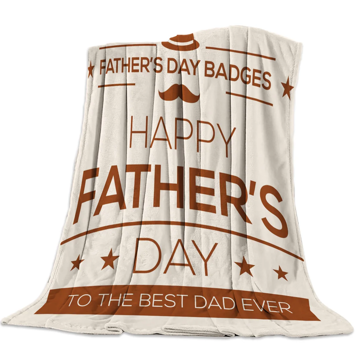 Шапка с усами на День отца мягкое Флисовое одеяло диван/кровать/самолет дорожные