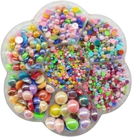1 box round flatback imitation half ball half pearls bead loose beads gem bright color for clothing diy nail shoe bag