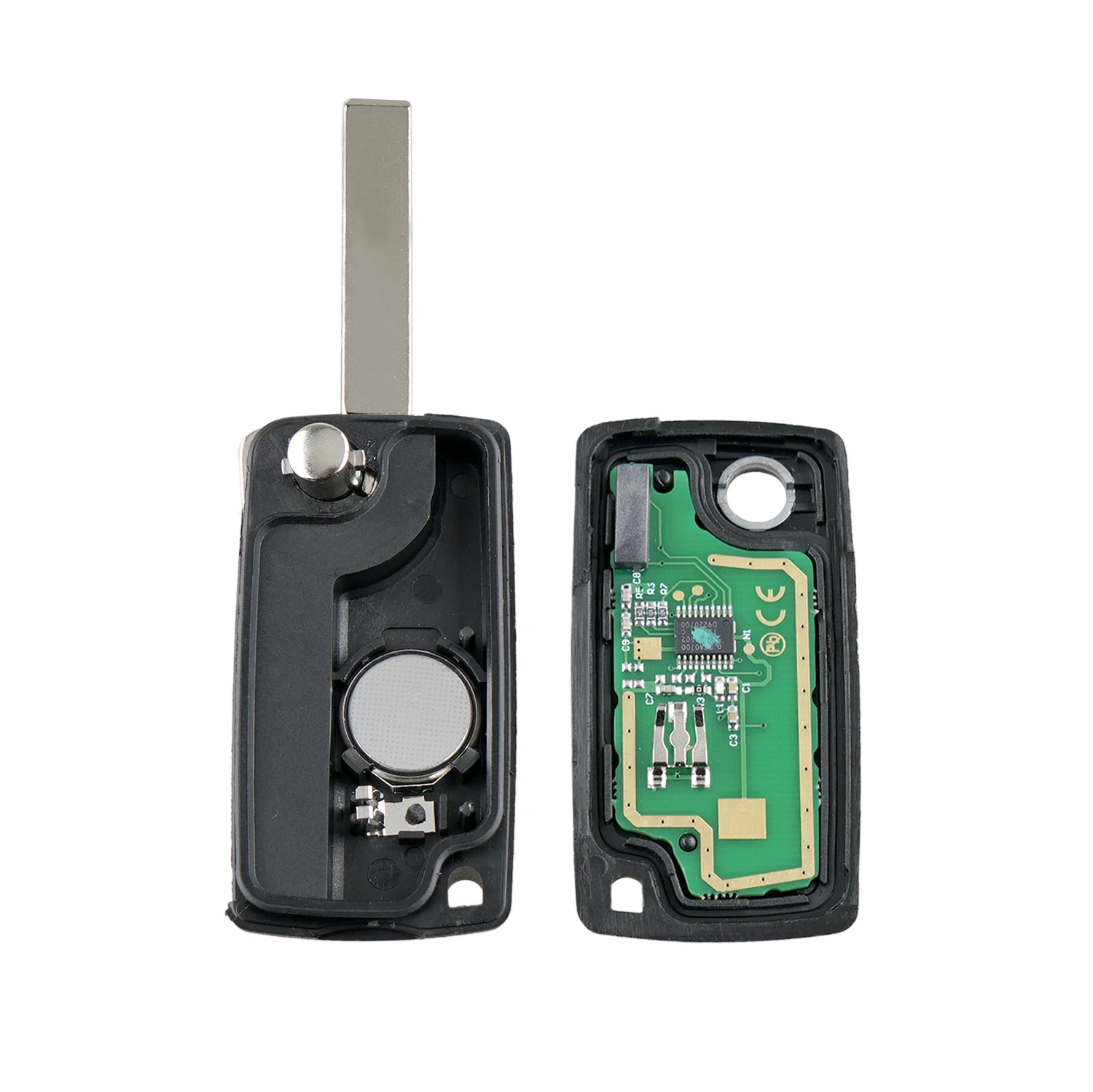 3 кнопки багажник попросить Peugeot 207 208 307 308 408 для Citroen ключи HU83 лезвие 433 МГц PCF7961 чип