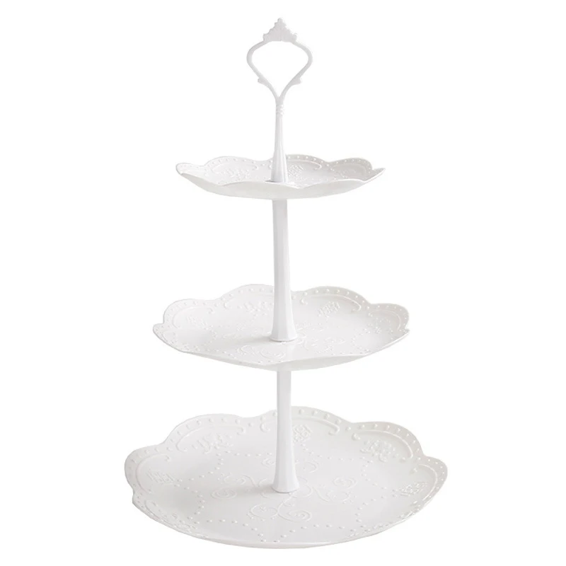 Европейский поднос пластиковая сервировочная тарелка подставка для торта лоток