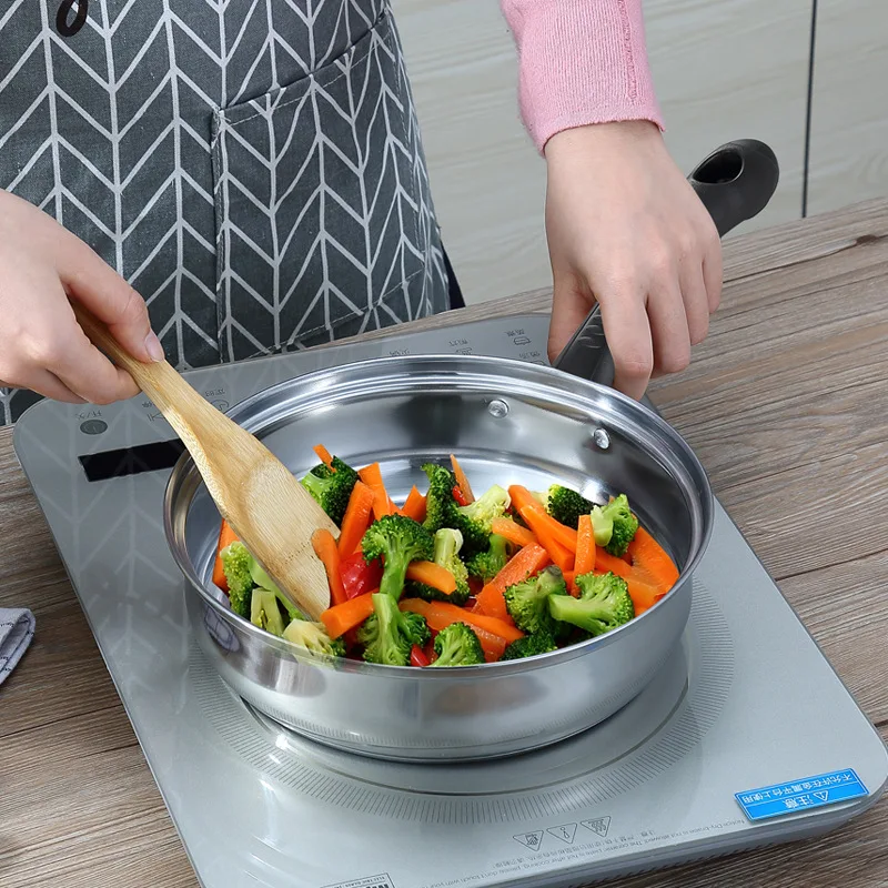 3 шт. кухонные горшки металлические кухонные сковороды и горшки наборы из нержавеющей стали котелок, кухонная посуда суп горшок кухонная плита набор дропшиппинг