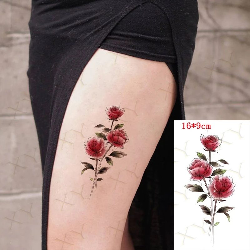 Водостойкая временная татуировка наклейка с бантом и крыльями флэш-татуировки