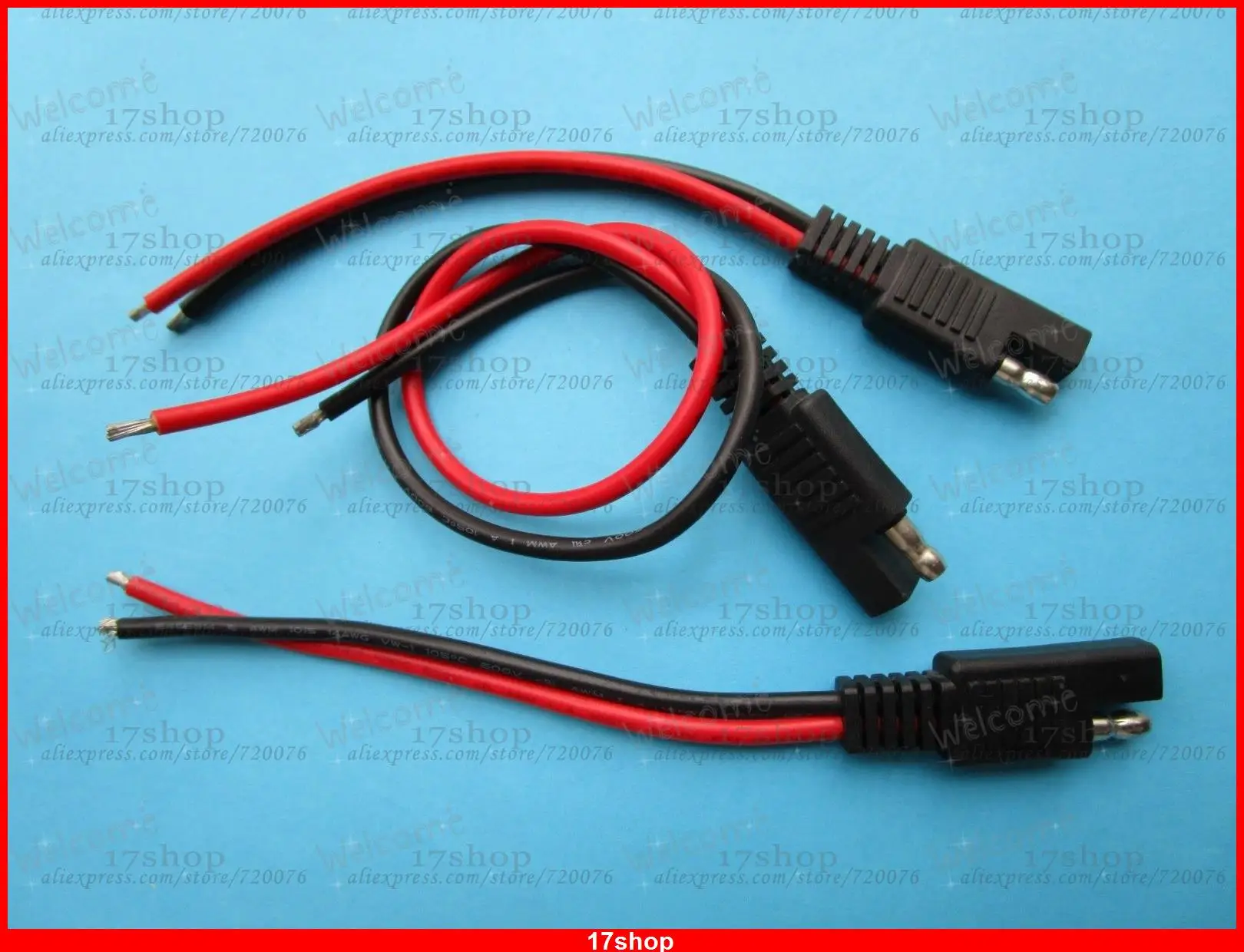 

15 pcs SAE Connector DC Power Automotive DIY Cable 14AWG 150mm