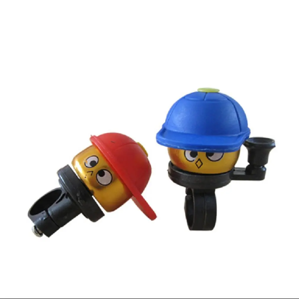 

Kids Bike Bell Cartoon Kid Baseball Hat Bike Bell Red Blue Or Light Blue