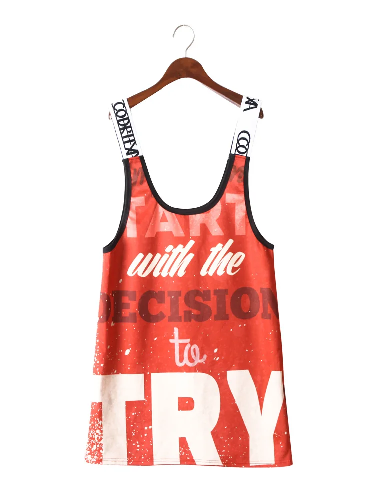 

2021 Summer Women Hip Hop Sleeveless Hollow Out Sling Dress
