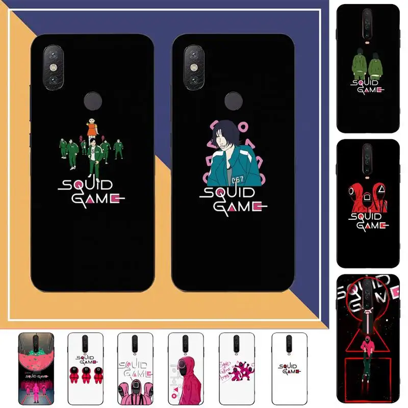 

Yinuoda Squid Game TV 456 Phone Case for Redmi Note 8 7 9 4 6 pro max T X 5A 3 10 lite pro