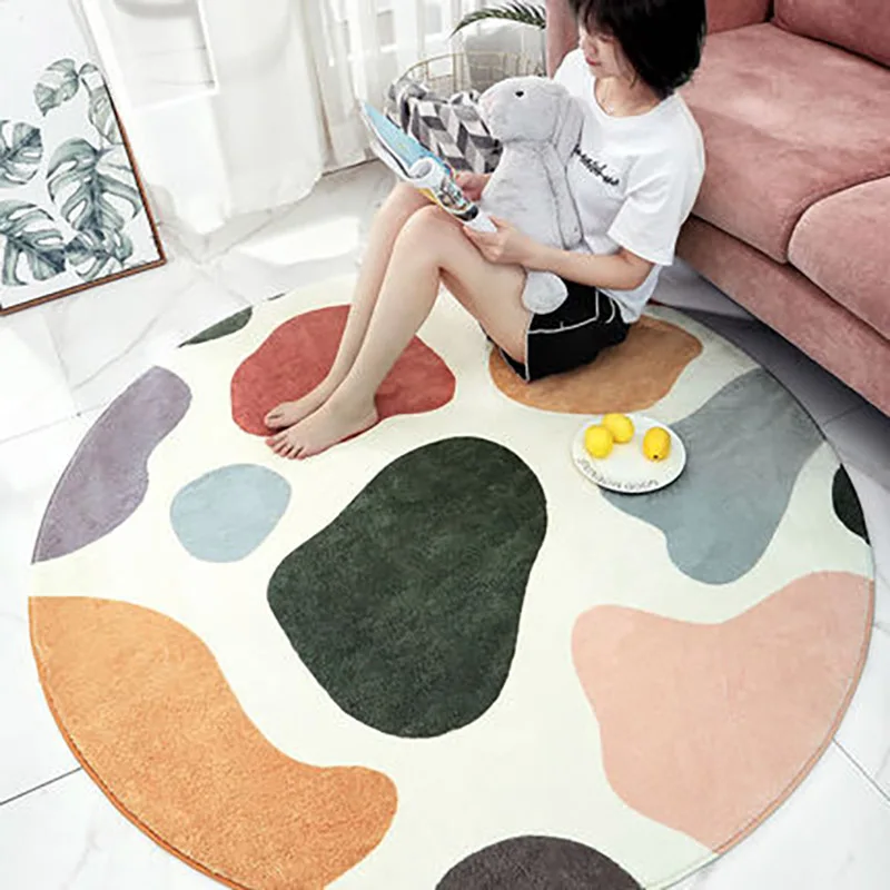

Circular Carpet Floor Mats Doormats Carpets Alfombra Saln Tapis Tapijt Badmat Deurmat Kleed Schapenvacht dywan dla dzieci