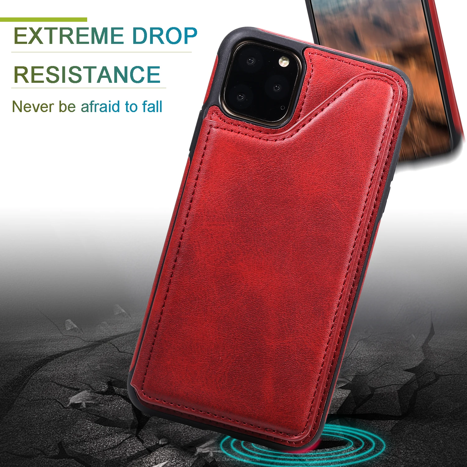 Ретро Чехол из искусственной кожи чехол для IPhone 11 Pro X Xr XS Max слот для карт держатель для samsung S10E S9 S10 Plus 5G Note 9 10 задняя крышка