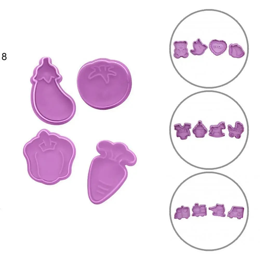 

Biscuit Mould Easy for Cutting Practical Easy to Clean 3D Fondant Stamper