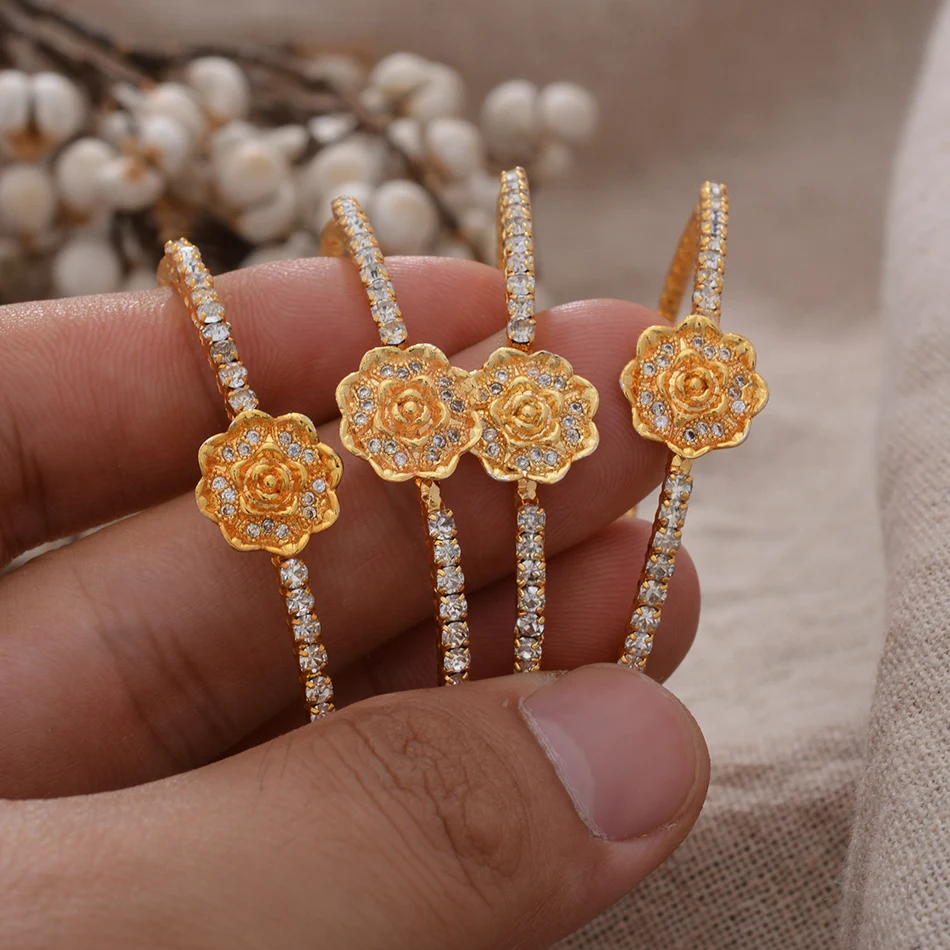 Слива Bossom Франция маленький ребенок золотой цвет браслеты для девочек дети