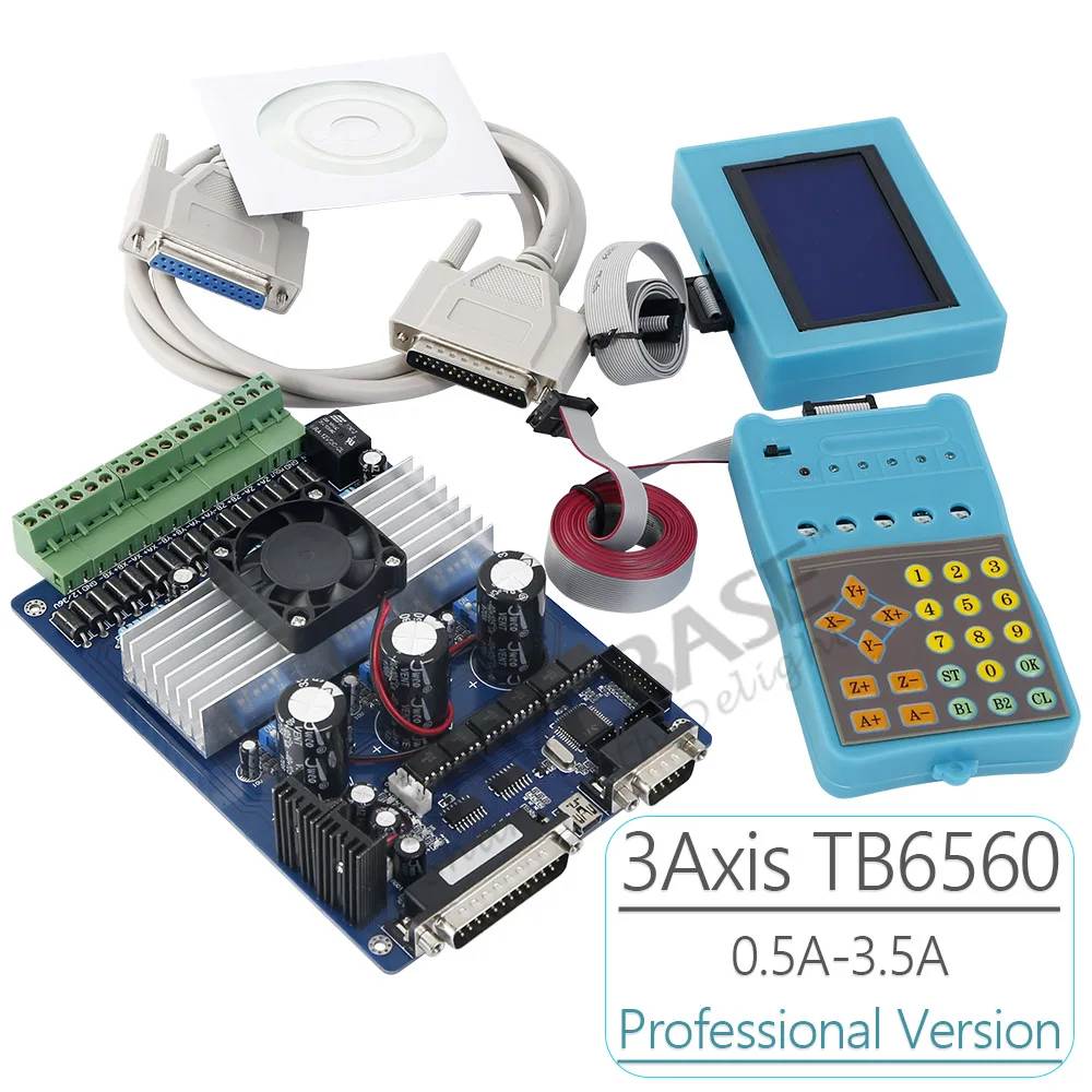 

SAVEBASE Профессиональный 3-осевой ЧПУ TB6560 набор шаговых двигателей с функцией записи кода