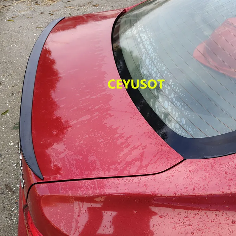 

Для V-образных аксессуаров, спойлер, новый старый пластиковый универсальный автомобильный спойлер из искусственной кожи для Toyota Corolla, черны...