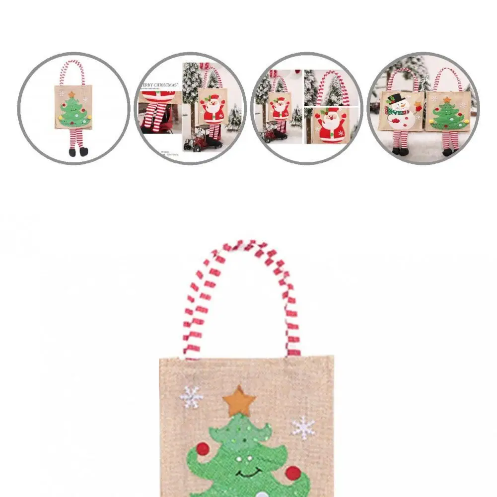 

Fabric Practical Elk Packing Present Pouch Ultra-durable Xmas Candy Bag Tear Resistant for Package