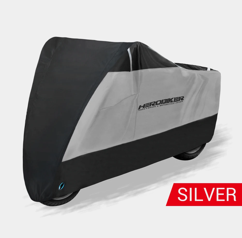 HEROBIKER мотоциклетная Крышка для улицы, крытая мотоциклетная Круизная уличная мотоциклетная крышка, УФ защитная мотоциклетная дождевик, 3 цвета