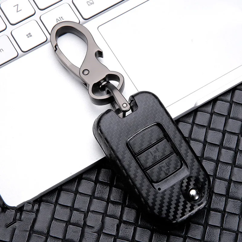 

Car Key Fob Pocket Cover Case For Honda Civic CR-V HR-V Accord Jade Crider Odyssey 2015- 2018 Remote Protector Accessories