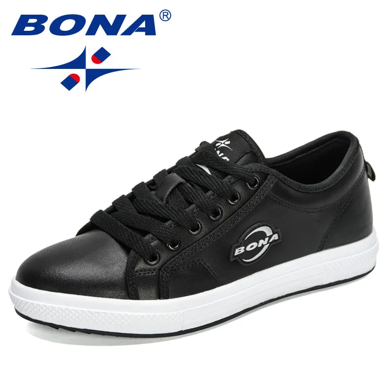 

BONA 2021 New Designers Classics Flats Sneakers Women Popular Casual Breathable Shoes Female Vulcanized Shoes Leisure Footwear