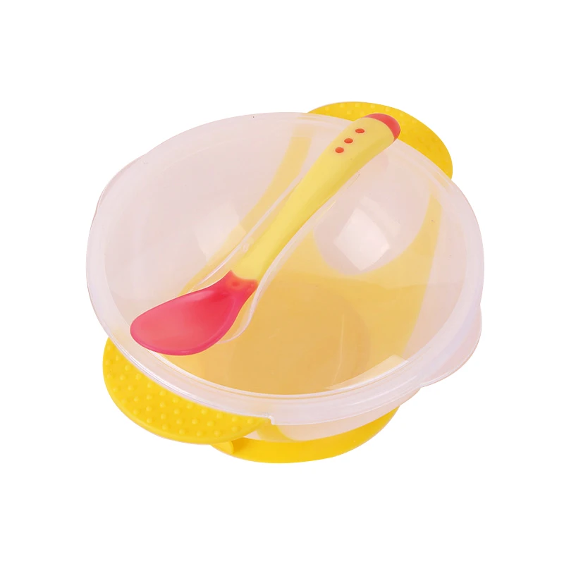 Чаша для кормления младенца набор столовых приборов Прозрачная чаша на присоске