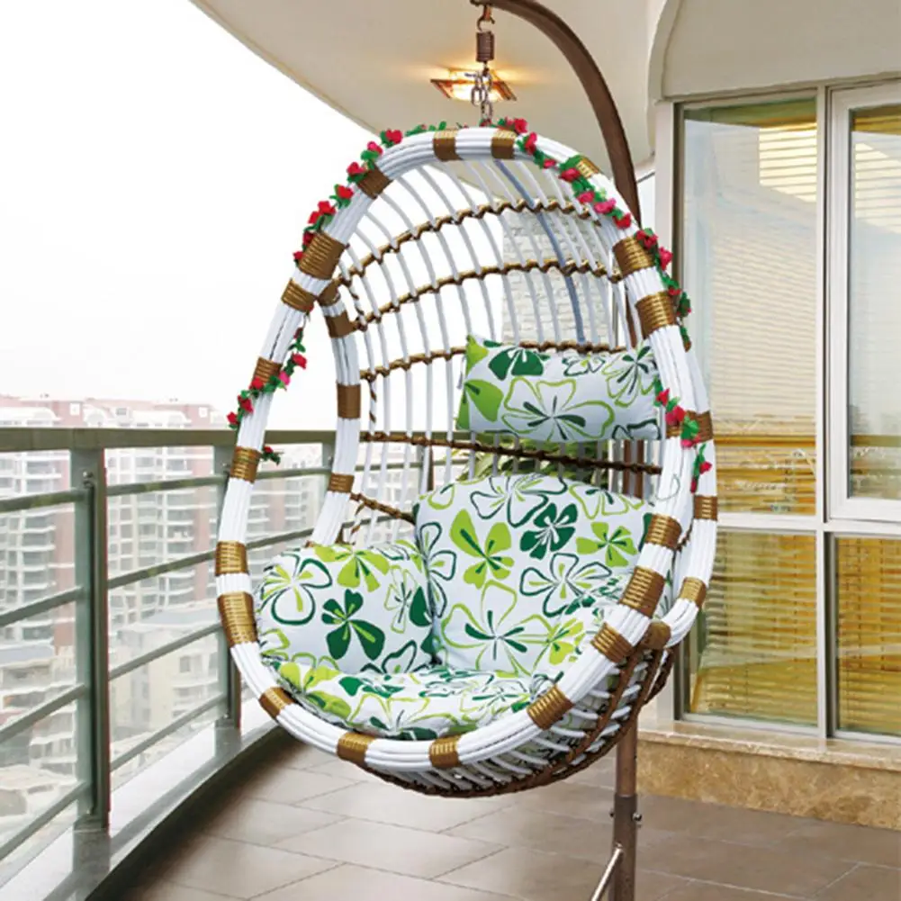 Качели висячие корзины подушки сиденья утолщаются висит стул Pad для дома