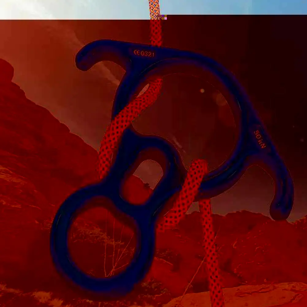 

Speed Reducer Outdoor Aluminium Magnesium Alloy Climbing 50 Eight Horn Ring Mountain Ring Climbing Equipment Kn Downhill F9C3