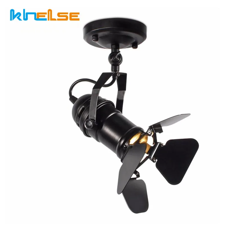 Vintage E27 Adjustable Ceiling Lights Industial 4 Leaf Metal Iron Retro Bar Cafe Home Loft Decor Lighting Fixture | Лампы и освещение