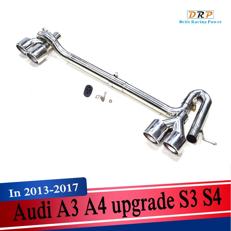 1 комплект 304 Нержавеющая сталь Авто выхлопная труба для Audi A3 A4 обновления S3 S4