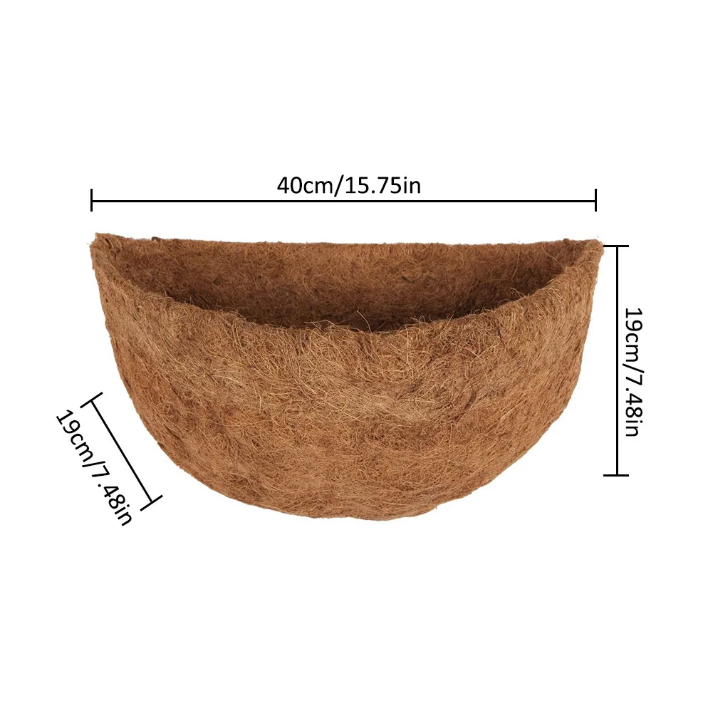 

Natural Round Coconut Liner Coconut Fiber Replacement Liner Plants Basket Liner Mat For Hanging Basket Home Garden Balcony