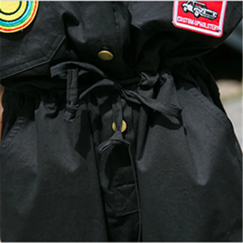 

Summer 2021 women jumpsuits for Fashion Street style Badge Short sleeve Jumpsuit Loose Plus size Casual Overalls Female
