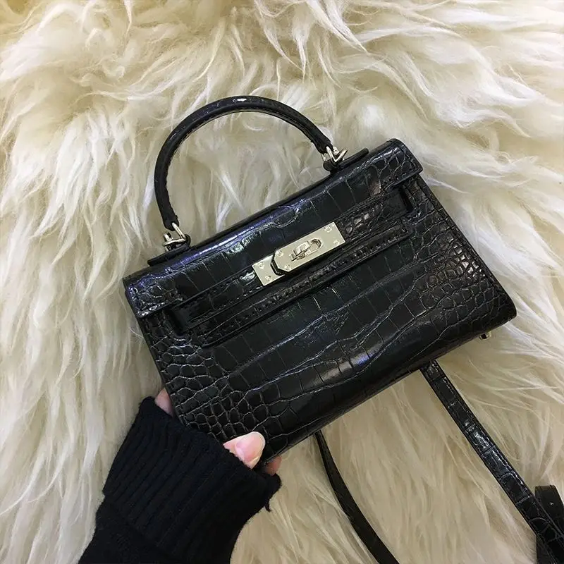 

Mini Crossbody Bag Crocodile Pattern Net Red Women's Handbag 2021 New Joker Shoulder Bag